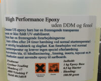 Lamineringsepoxy uden DDM og Fenol